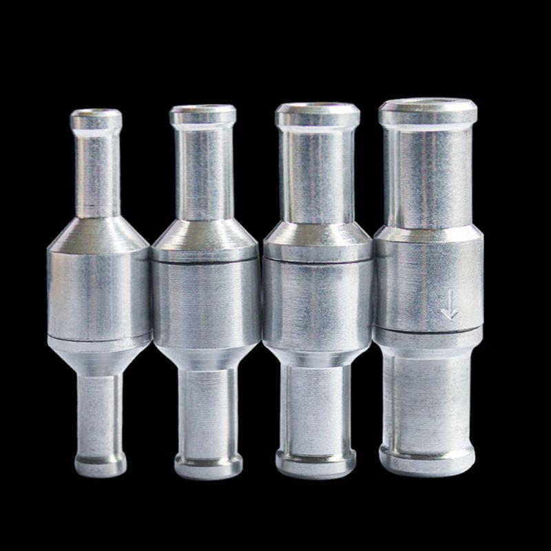 Nicht-Rückschlag Einweg-Kraftstoffrückschlagventil Aluminiumlegierung für Schlauch Auto Öl Wasserpumpen