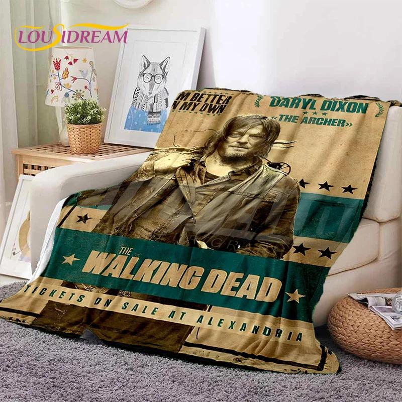 The Walking Dead Lincoln TWD Soft Flannel Blanket for Beds Bedroom Sofa Picnic,Throw Blanket for Cover Outdoors Leisure Nap Gift