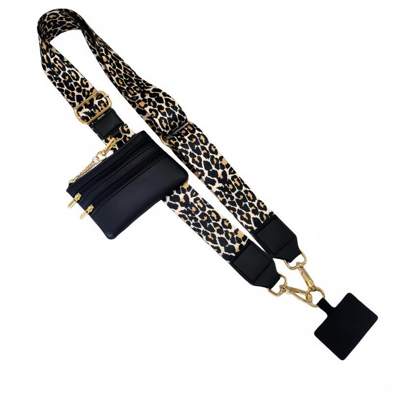 Adjustable Phone Strap With Zippered Pouch Fashion Mobile Phone Lanyard Crossbody With Wallet Phone Sleeve Accessories Pendant