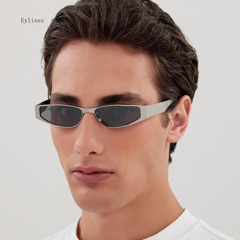 Small Narrow Frame Sunglasses Women Y2k Cat Eye Sun Glasses Female Fashion Brand Vintage Sports Punk Hip-Hop Style Eyewear