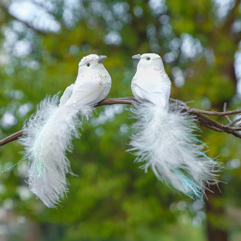 1Pcs Cute Artificial Birds Fake Foam Animal Simulation Feather Birds Models Tit Diy Craft Home Garden Ornament Decoration