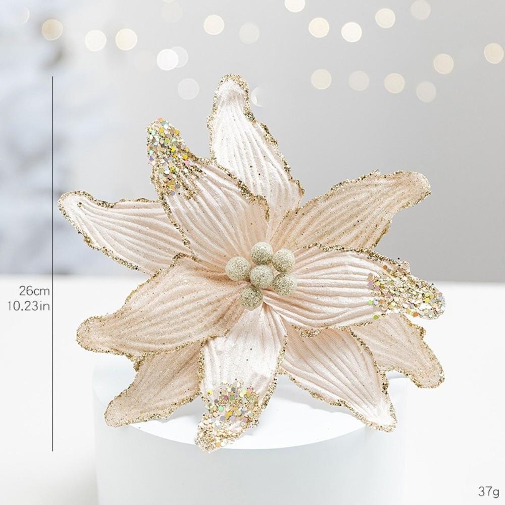 Vibrant Colors Artificial Xmas Flower Large Size Christmas Tree Wreath  Party Hanging Ornaments