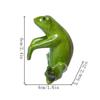 Cartoon Style Resin Frog Flower Shaped Pot Decoration Realistic Creative Frog Statue Decorative Resin Frog Ornament Bonsai Decor