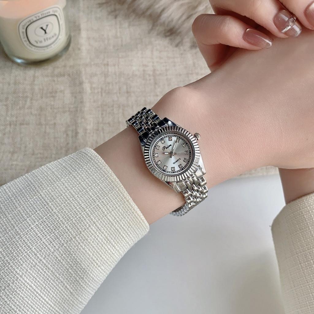 Retro Watch Women's Light Luxury Swiss Gold Bracelet Classic Log Small Gold Watch Watch