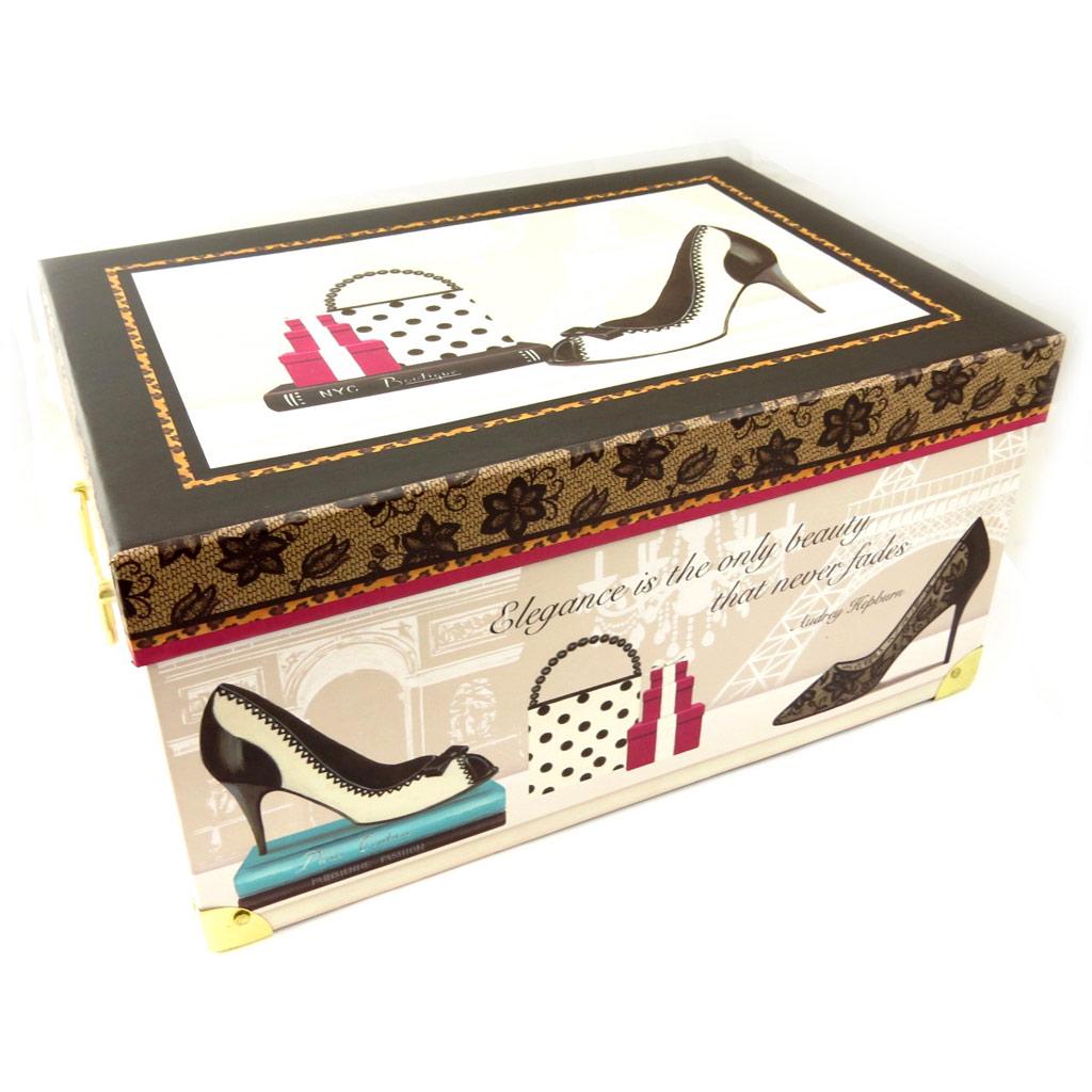 Les Trésors De Lily [K6176] - Set of 3 'Belle Epoque' Beige-brown Souvenir Boxes