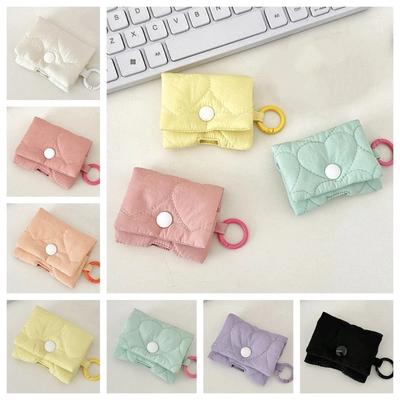 Korean Style Heart Earphone Bag Soft Bluetooth Headset Earphone Case Headphone Storage Bag  Kids