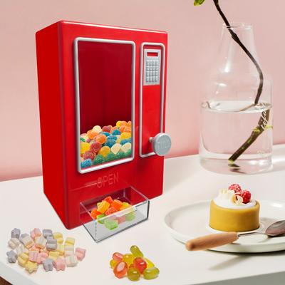 Plastic Mini Candy Vending Machine Candy Dispenser Portable Bank Deposit Box Sweets Machine Nice Gift For Children Home Ornament