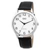 Watch - Q&;Q - C10A-057PY - 40 Mm - Black Synthetic Leather - Mineral Glass, 3 ATM