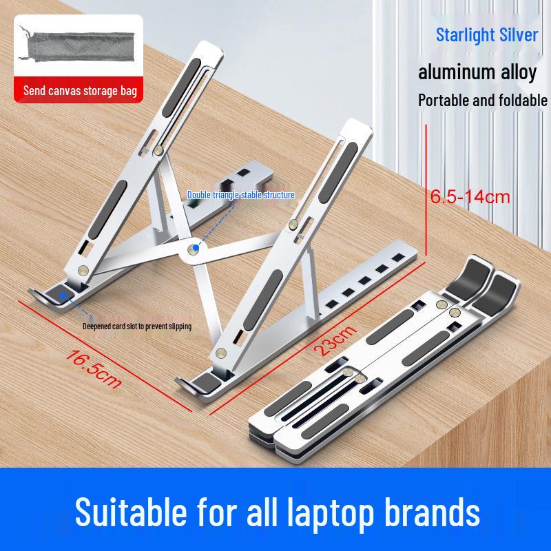 Portable Aluminum Laptop & Tablet Stand with Heat Dissipation