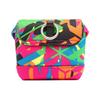 MCM Colorful Abstract Print Mini Crossbody Bag with Silver Logo Plate for Daily & Street Style Use
