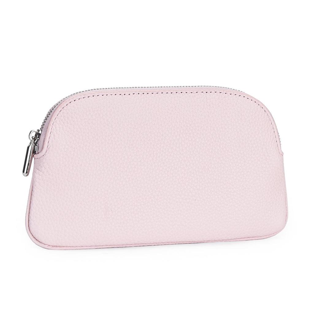 Women's Genuine Cowhide Leather Long Wallet with Phone Holder and Zipper
