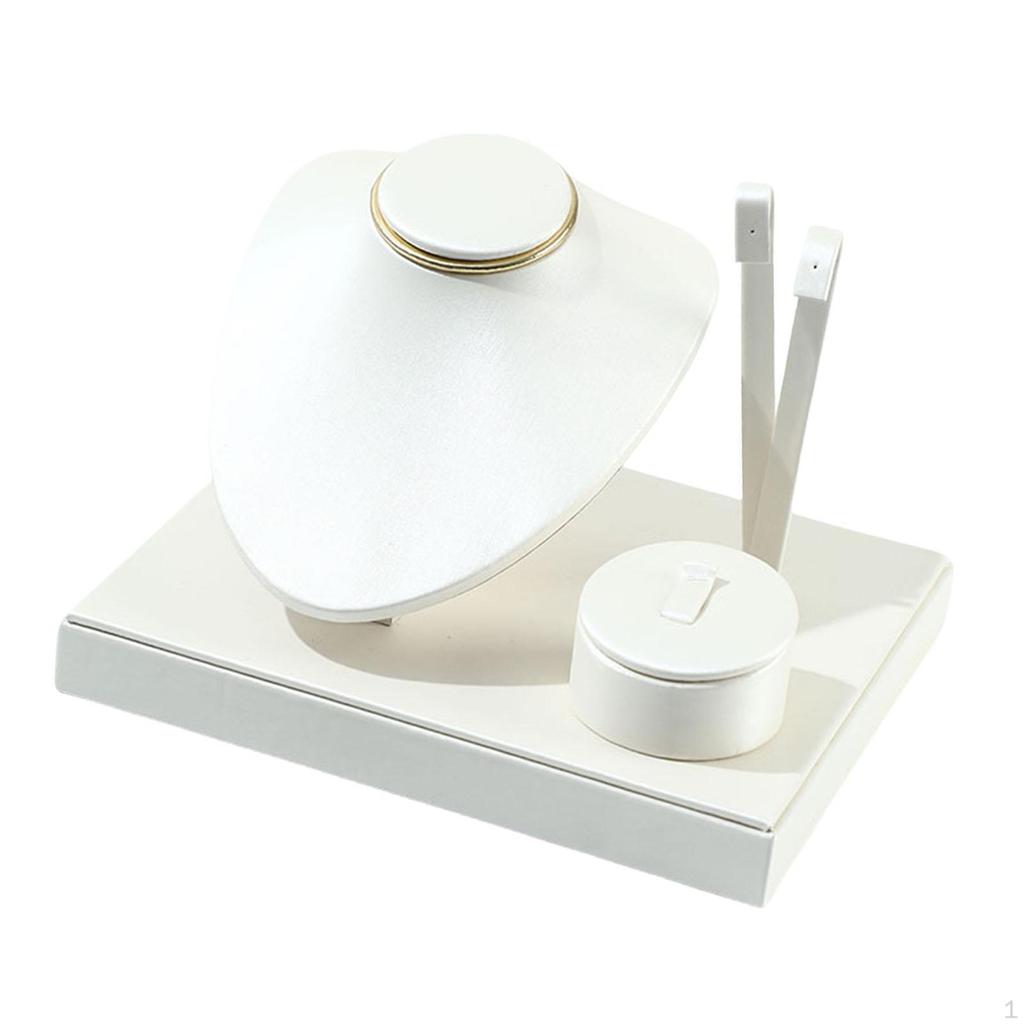 Jewelry Display Case, Decorative Showcase, 3-in-1 Design, Necklace Organizer for Women, Gift Shop,