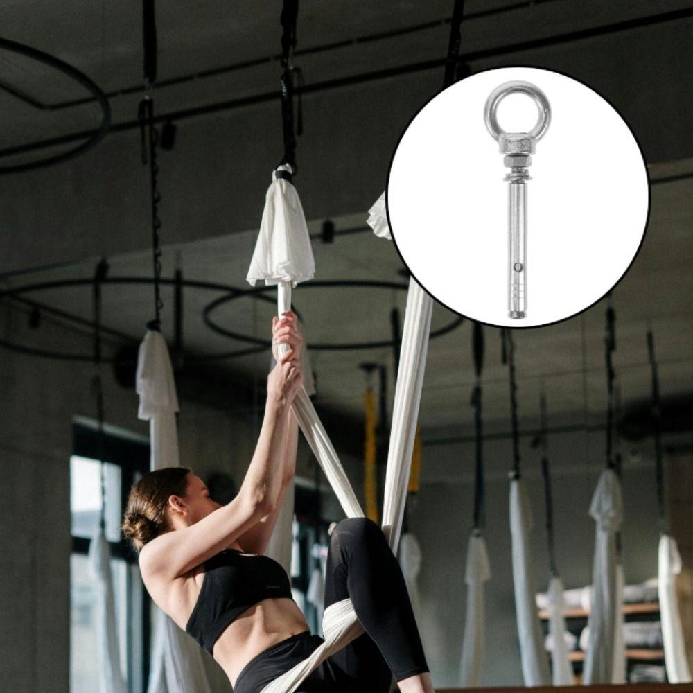 With Ring 304 Stainless Steel Expansion Bolts Silver Ring Expansion Screws  Wire Pipe Clamp