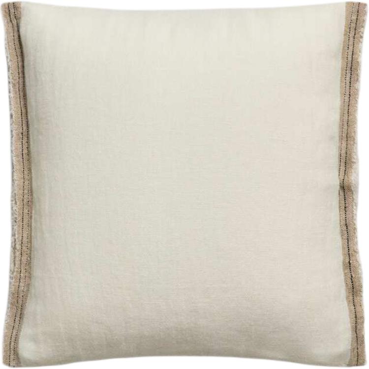 

Zara home наволочка из льна с контрастными полосками по краям белая 45*45см 45*45cm белый