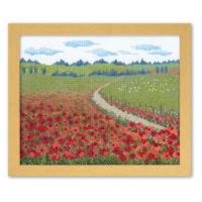 Kit de bordado Olympus Yarn 7359 Poppy Promenade (Reino Unido)