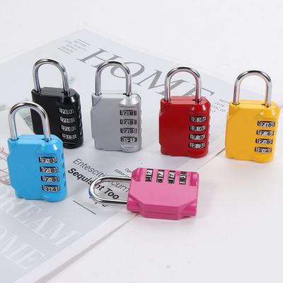 Rust-proof Resettable Metal Code Lock Travel Accessories Password Lock Padlock 4 Dial Digit