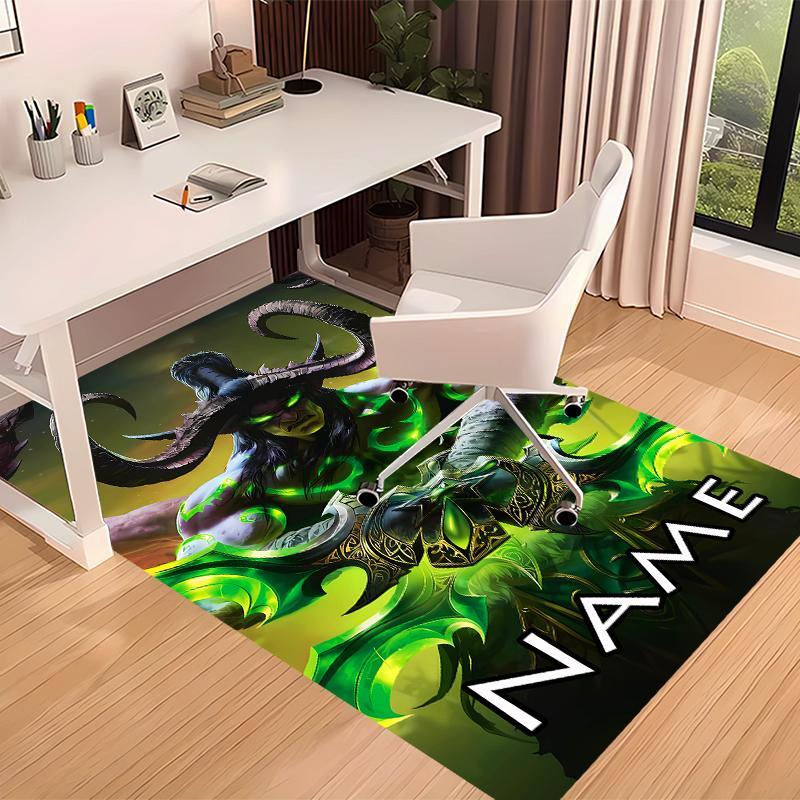 Custom personalization World of Warcraft Print Area Rug - Soft, Washable Non-Slip Indoor Mat,Living Room,Home&Office Decorative Rug