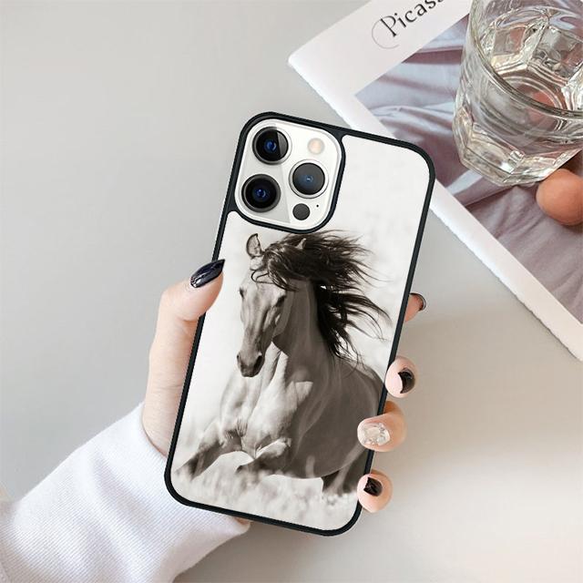 Чехол для телефона с рисунком лошади, животного, красками Для iPhone 17 Air 15 16 14 13 12 Pro Max 11 Pro Max Plus Coque Shell iPhone 17Air