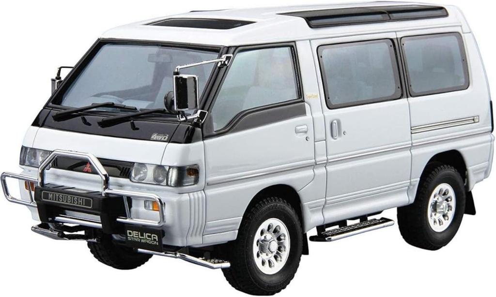 Aoshima Bunka Kyozai The Model Car Series Mitsubishi P35W Delica Star Wagon Plastic Model 1/24 No.27 '91 (Automobile)