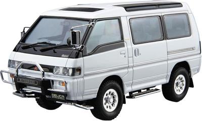Aoshima Bunka Kyozai Seria Samochody Modelowe Mitsubishi P35W Delica Star Wagon Model Plastikowy 1/24 Nr 27 '91 (Samochód)
