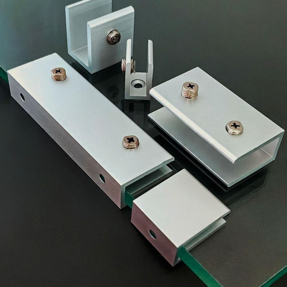 Suitable for 3-12mm Glass Wine Cabinet Divider Bracket Aluminium Zinc Zinc Alloy Shelf Bracket  Laminate