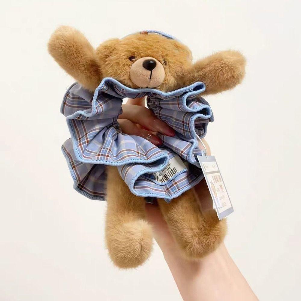 High Elasticity Plush Bear Hair Rope Cute Elastic Hair Bands Personality Hair Ties  Ladies