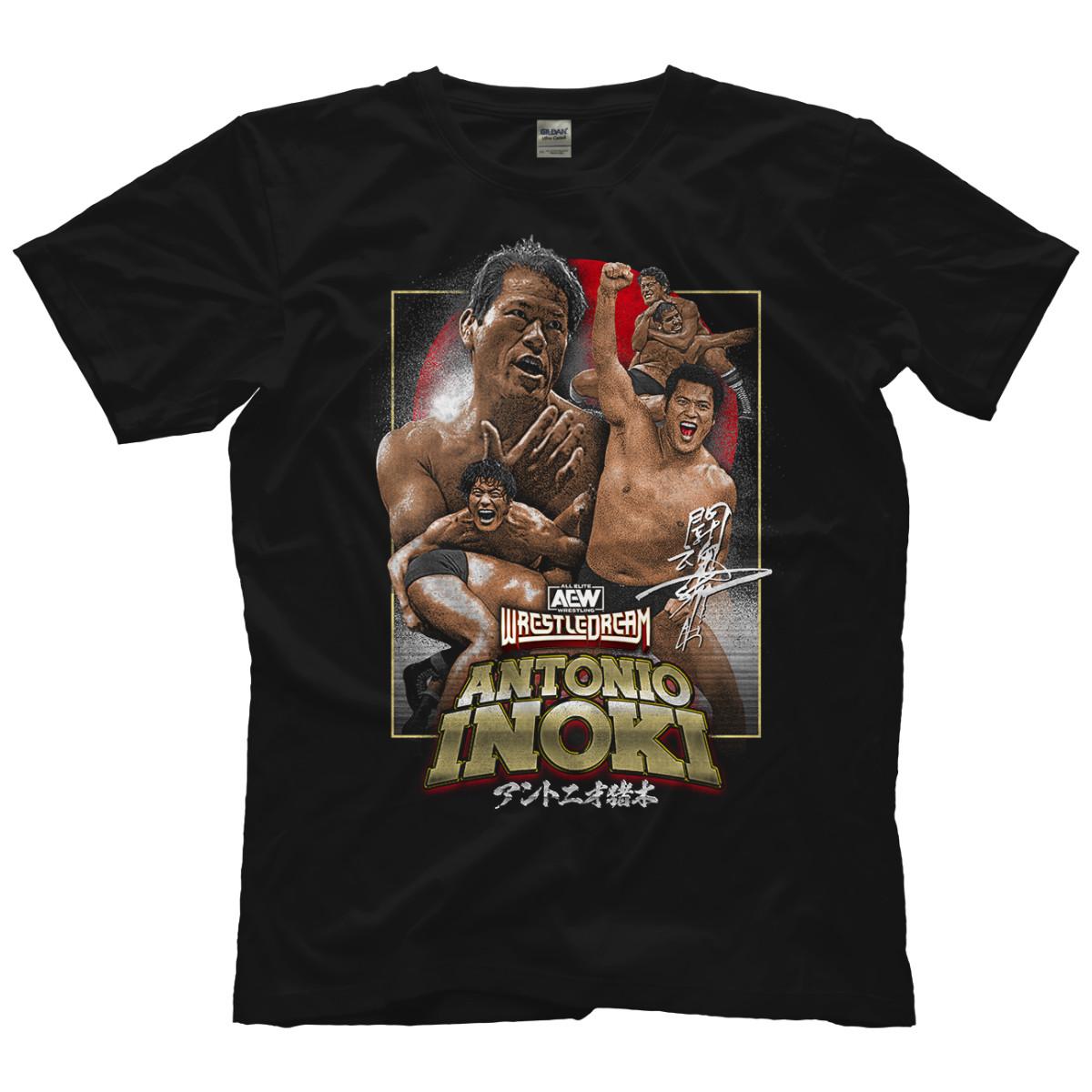 Antoni Inoki Event T-Shirt (Front Print Only) AEW Official T-Shirt S разноцветный