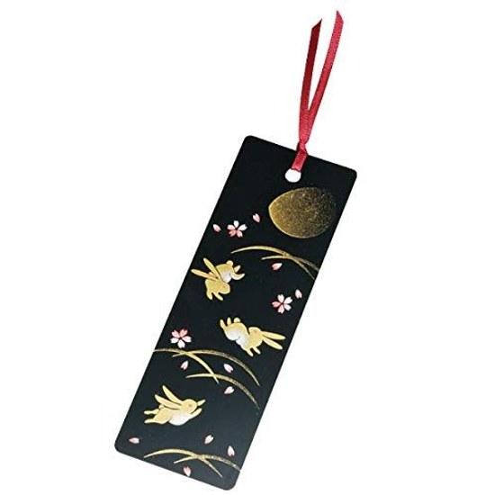 bookmark Shiori stylish Japanese traditional pattern overseas souvenir foreigner Japan Yamanaka-nuri maki-e made cherry blossom red Fuji rabbit Maiko