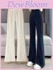 Womens Solid Color Design Pants For Women With High Waist For Winter Commuting Comfort