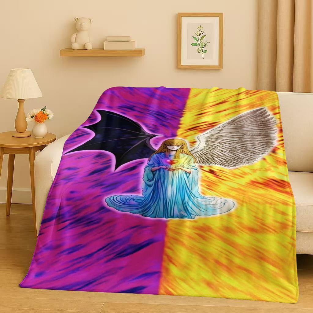 Winged Dragon of Ra Yu-Gi-Oh MONSTER CARD Cartoon Flannel Blanket,Soft Warm Plush Throw for Home Bedroom Bed Sofa Cover Office