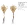 2 Pcs Artificial Wheat Stalks Faux Corn Stalks Bouquet Fake Wheat Ear Blossoms for Home Kitchen Office Flower Arrangement Wedding
