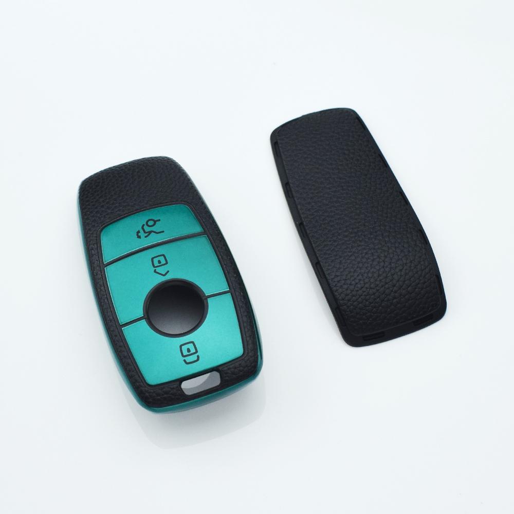 

Чехол для автомобильного пульта дистанционного управления TPU для Mercedes Benz ACESG Class GLC CLE CLA W177 W205 W213 W222 X167 AMG зелёный