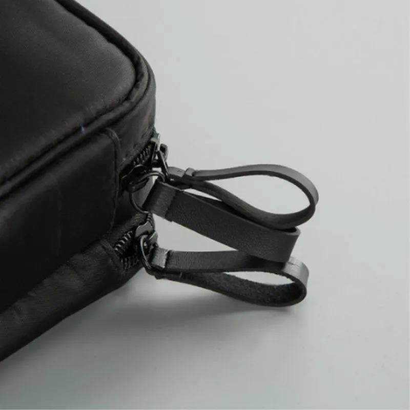Black Mini Make Up Bag For Female Designer Travel Storage Bag For Daily Doule Zipper Small Cosmetic Bags