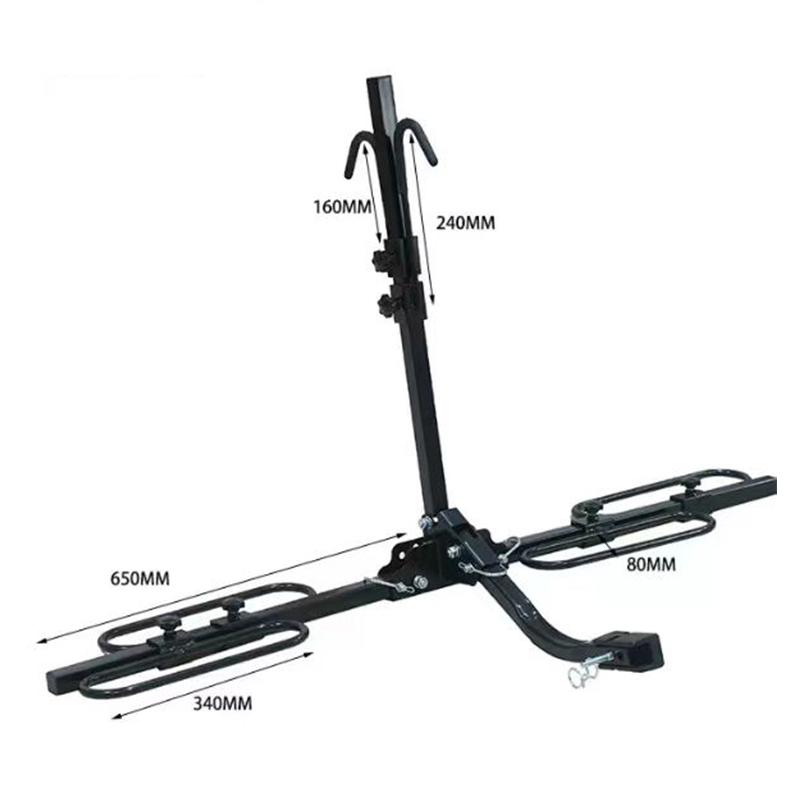 Car Mounted Bicycle Towing Frame Universal Rear Mounted Foldable Portable Suspension Mountain Bike Trailer Bicycle Support