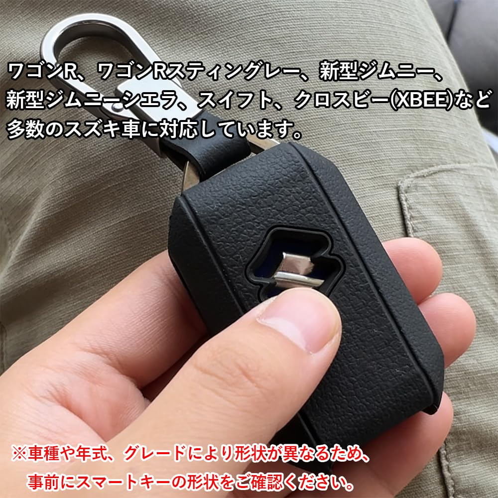 Vitalux Silicone Smart Key Cover Compatible with Suzuki Wagon and Lime Remote Control Key Case Jimny, Sierra, R, Stingray, Swift, XBEE, Green,