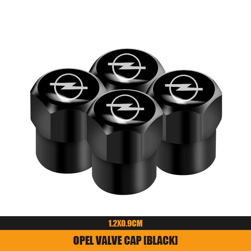 4Pcs Metal Car Wheel Tire Valves Caps Waterproof Dustproof Cover For Opel Astra GTC Insignia Antara Meriva Zafira Vectra Mokka