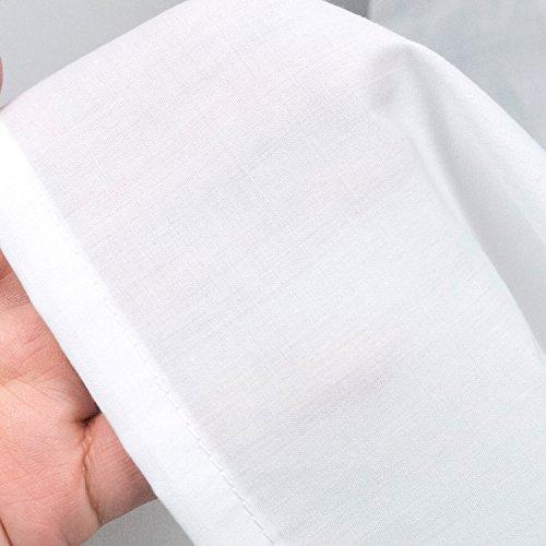 KYOETSU Women's White Apron with Sleeves for Western-Style Cooking (Size M)