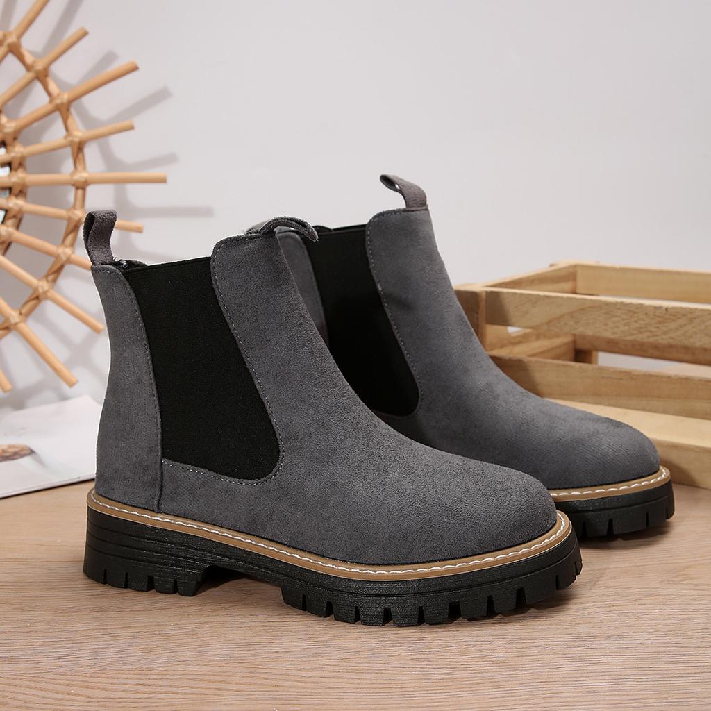 Martin Boots Women's 2025 Autumn and Winter British Wind Large Size Casual Trend Boots Korean Edition Sleeve Chelsea Boots Women