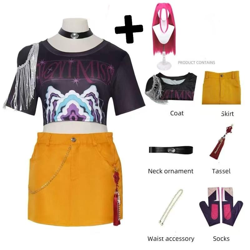 Just Saiyan Mira Cosplay Kostuum Pruik Dames Meisjes Halloween Carnaval Comic-con Feest Rollenspel Outfits XS black