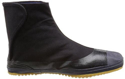 Moonstar Magic Fitter 5-Piece Tabi Socks for Men and Women, Round Toe, Black, Size 26.5 cm, 2E