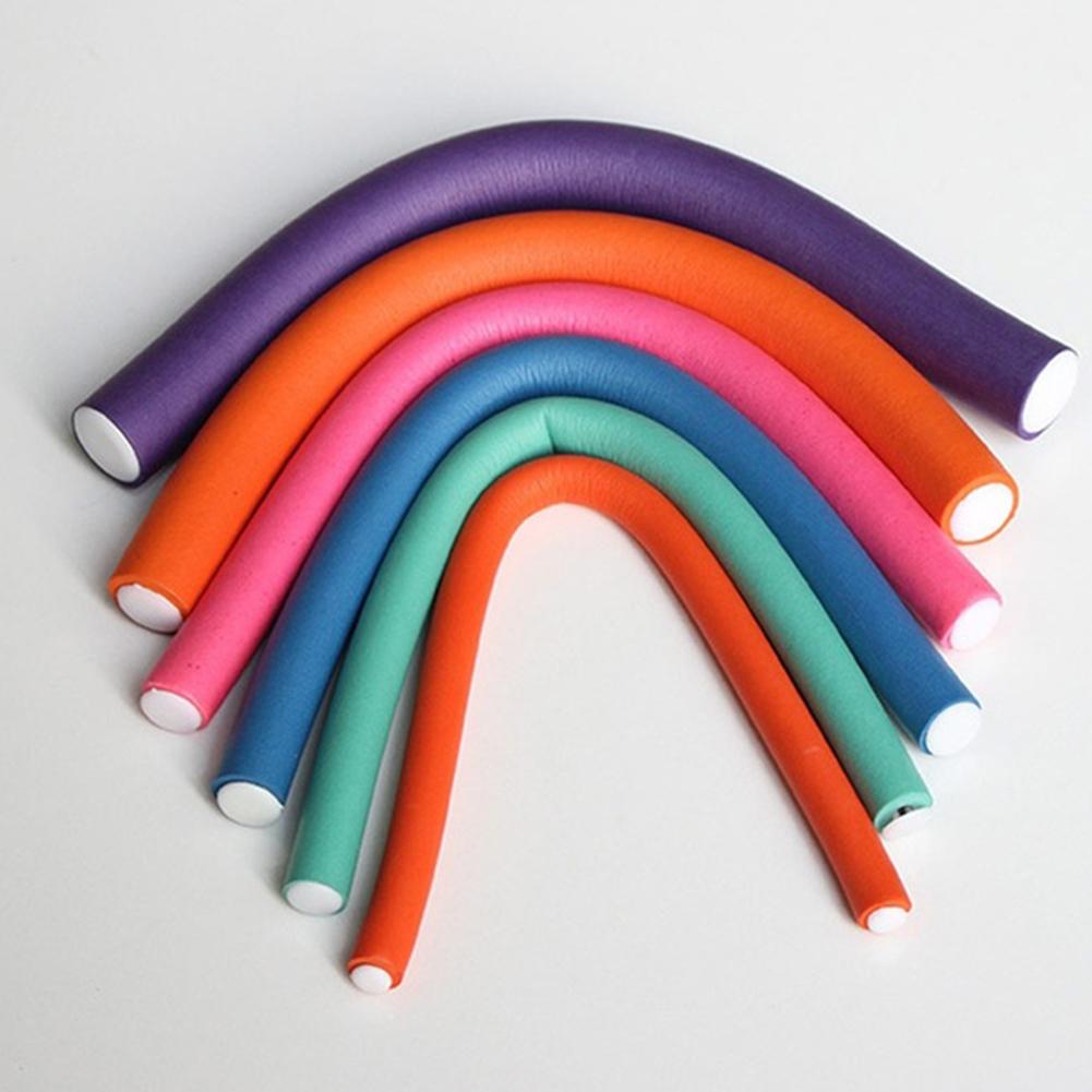 10pcs Universal Rod Stick Curling Iron Tool Rubber Curler Salon Home Hairdressing Tools