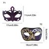 Half Face Masquerade Mask Couple Masquerade Mask Masquerade Costume Accessories For Women Men Masquerade Halloween Proms