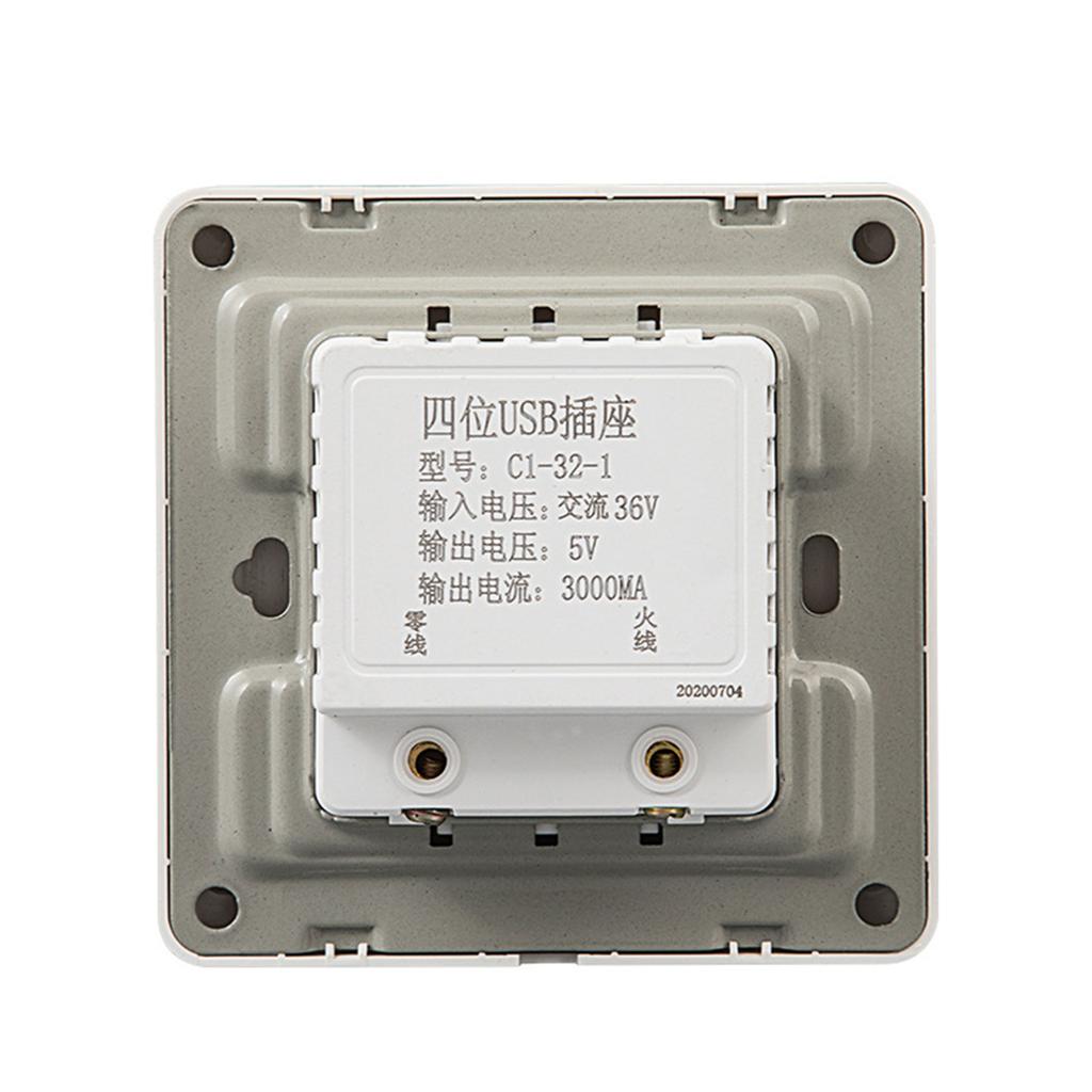 USB Wall Socket Practical USB Wall Outlet Reliable USB Wall Plug Functional Effortless Device Charging at Fingertips