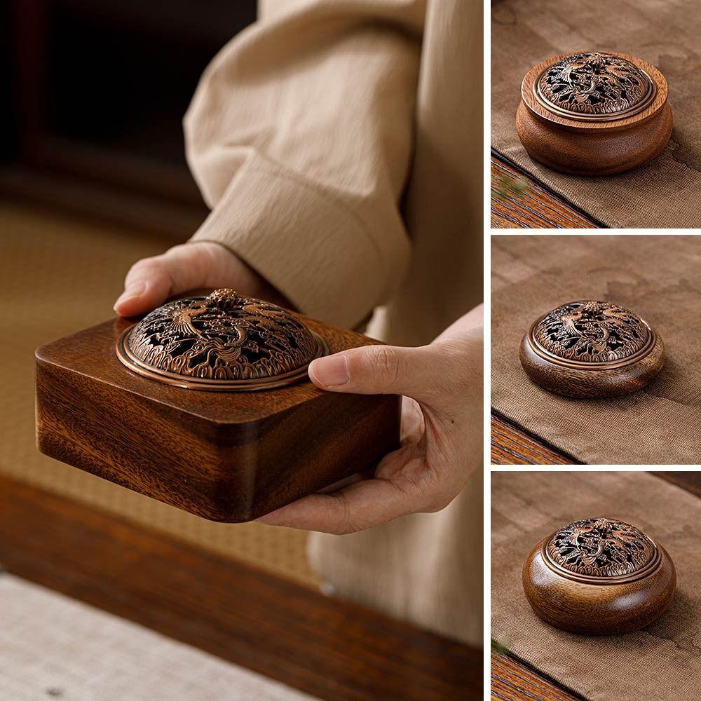 

Walnut Tea Table Decoration Retro Creative Decoration Delicate Incense Burner 4