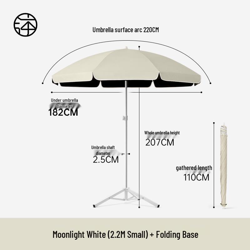 Large Outdoor Sunshade Commercial Stall Umbrella