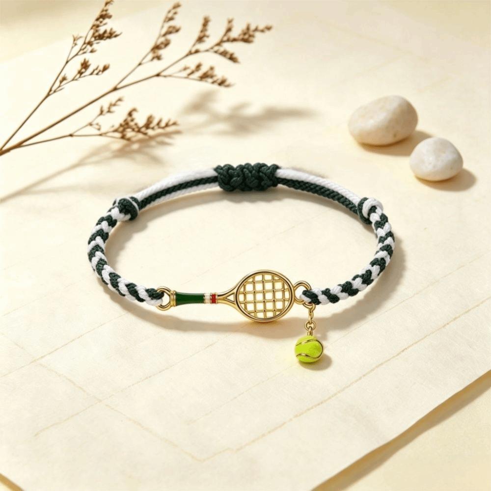 Handwoven Tennis Racket Bracelet Lightweight Design Couple Bracelet Handwoven Bracelet for Men