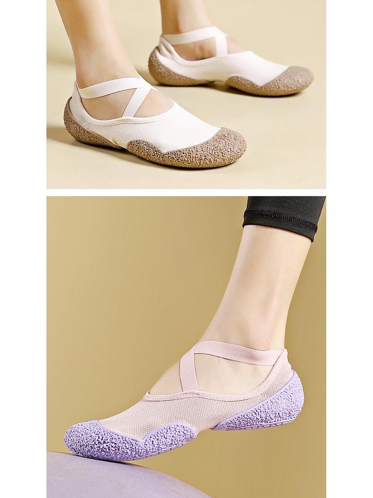 Gorensha Women's Shock-Absorbing Ballet Flats - Lightweight, Non-Slip Sole for Indoor Sports, Gym, Yoga, Aerobics
