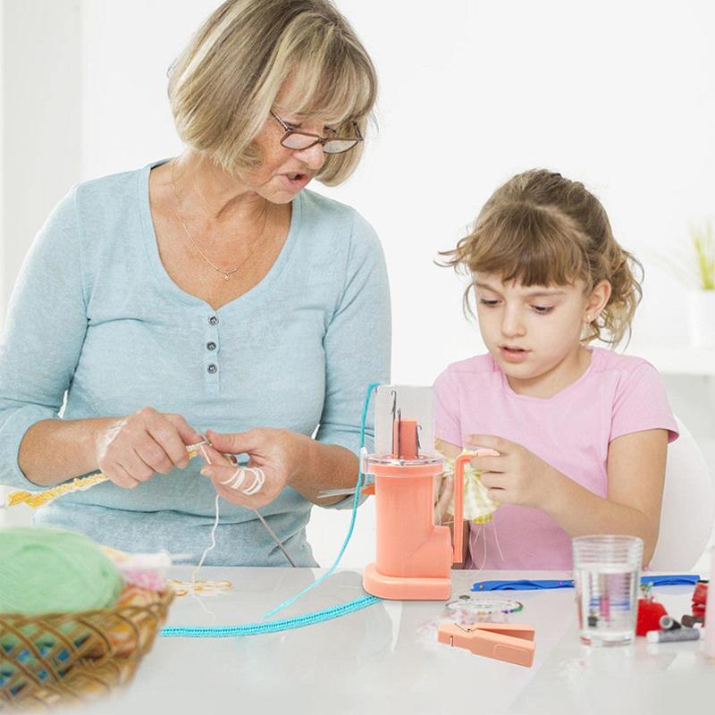 Mini cívka na pletení, ozdobný řemeslný náramek, ruční tkaní, háčkovací nástroje, sada, domácí šicí příslušenství