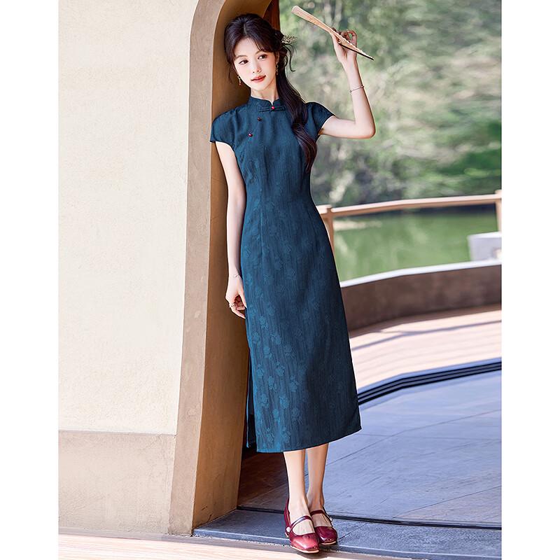 New Chinese Style Elegant Short Sleeve Dress