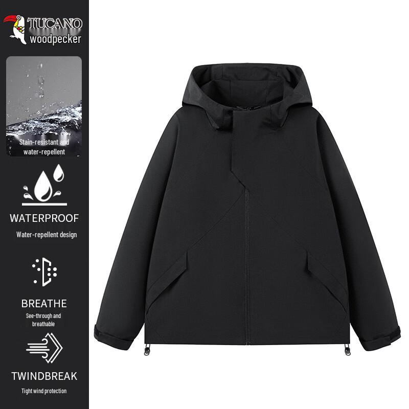

TUCANO Women s Hooded Outdoor Windbreaker Jacket S